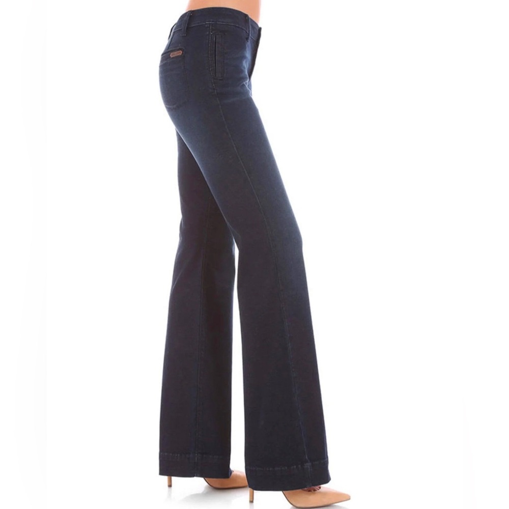Wrangler Retro Mae Wide Leg Trouser Jeans Dark Blue Woman’s Size 9/10X34